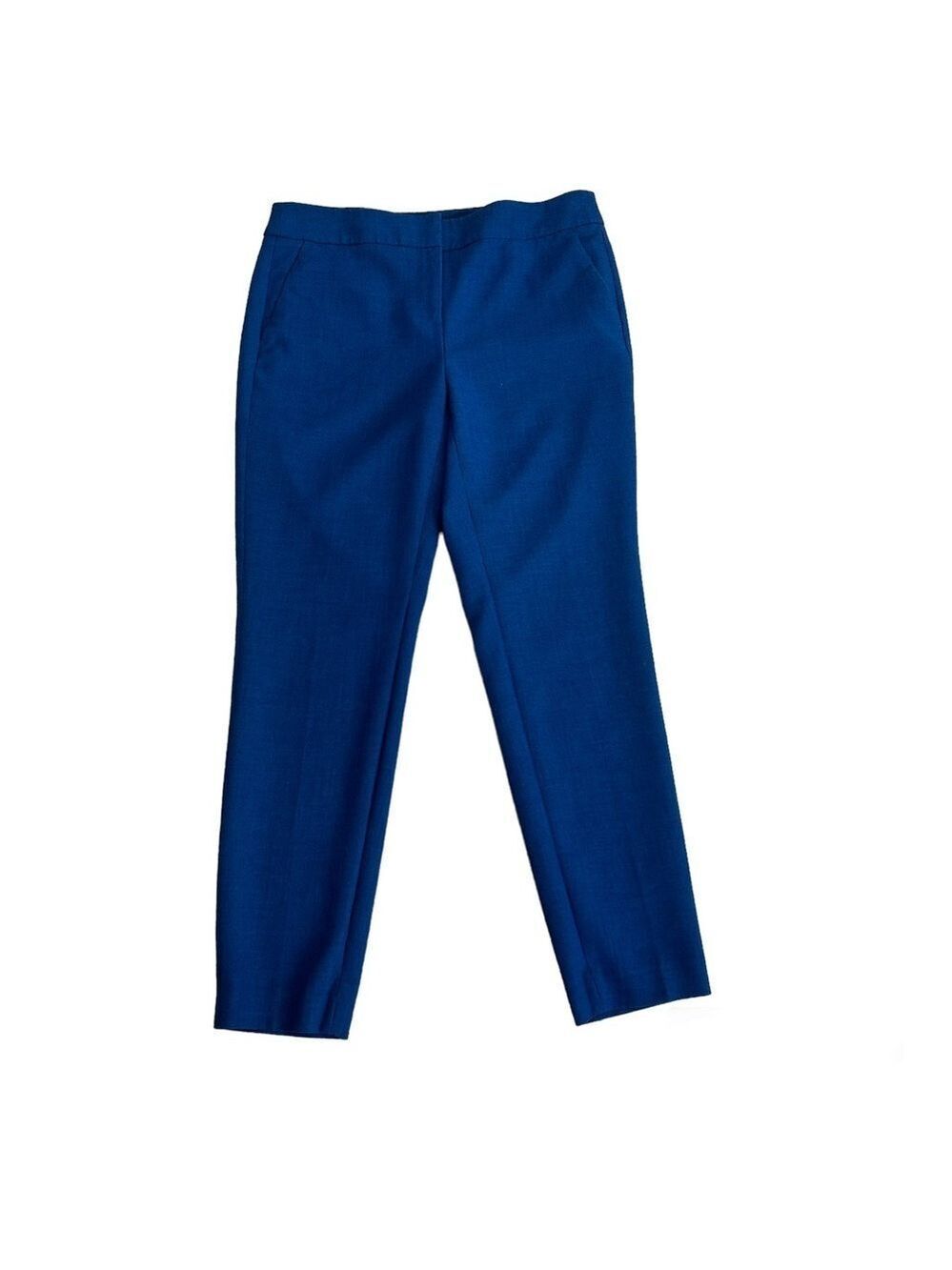 RW&Co Women's blue suiting slim leg ankle length signature fit pants Sz 8